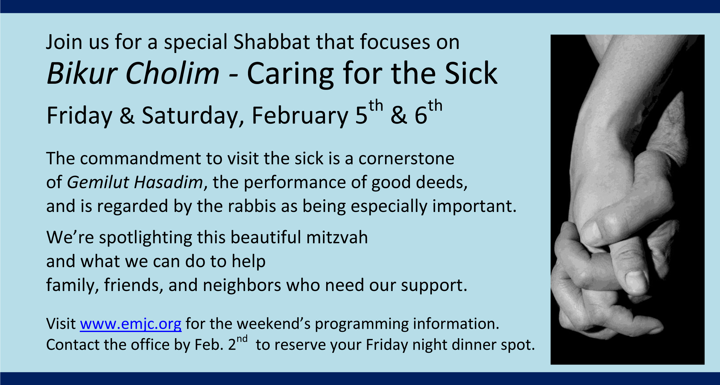 Bikur Holim Shabbat Feb